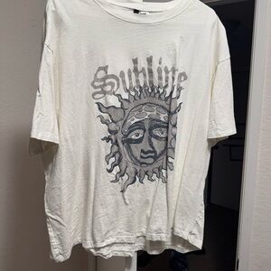 H&M Off-White Sun Graphic Tee